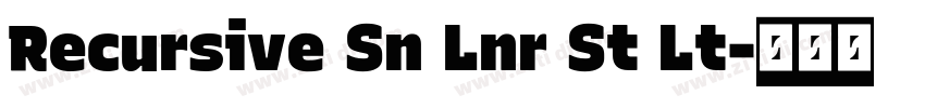 Recursive Sn Lnr St Lt字体转换